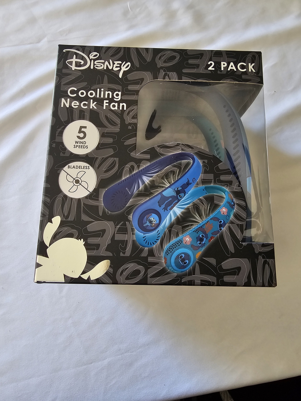 Disney Blue Cooling Neck Fan - Stitch Design